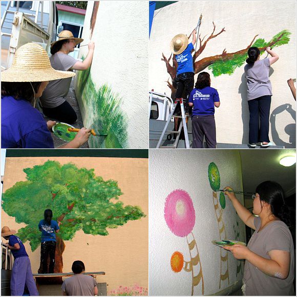 (click)정읍 노인생활시설 벽화그리기